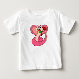 Camiseta Cobra com Rosa