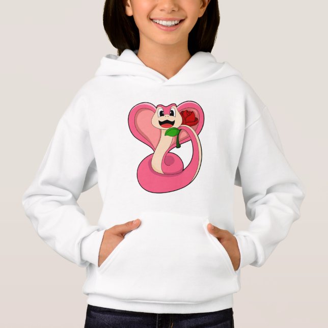 Camiseta Cobra com Rosa (Frente)