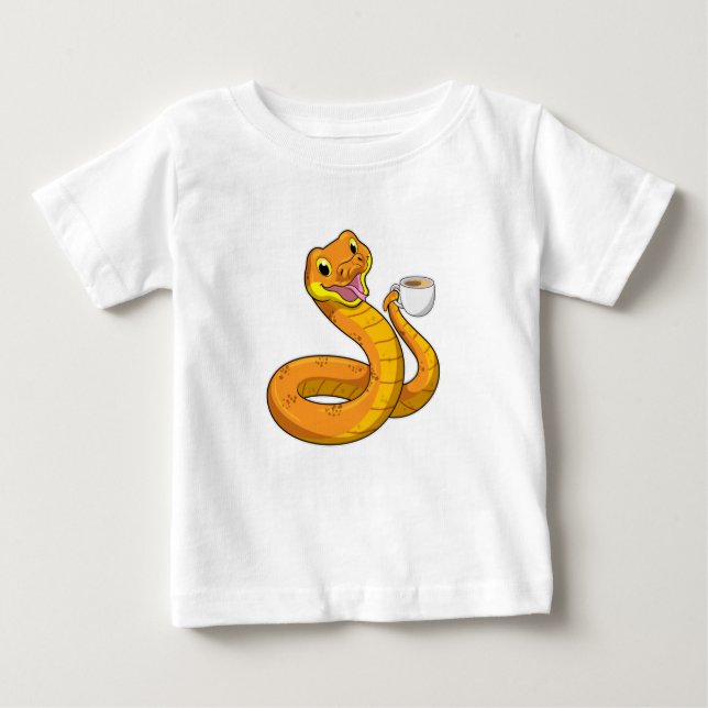Camiseta Cobra com Taça de Café (Frente)