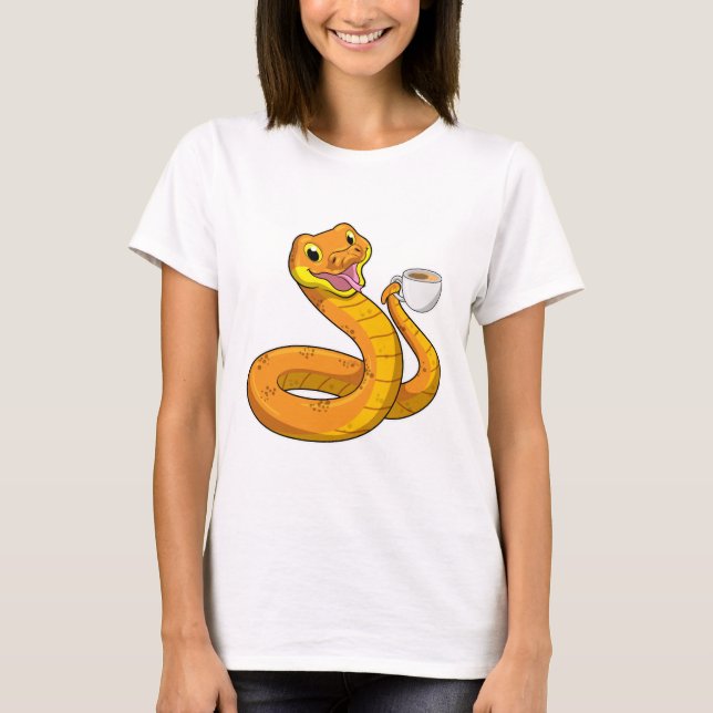 Camiseta Cobra com Taça de Café (Frente)