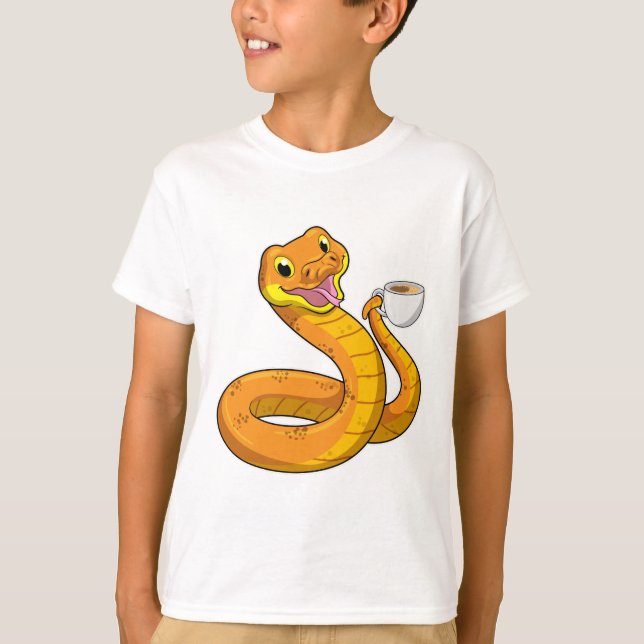 Camiseta Cobra com Taça de Café (Frente)