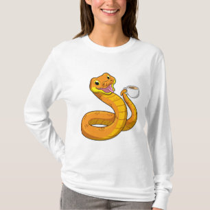 Camiseta Cobra com Taça de Café