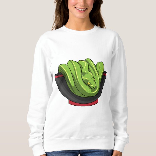 Camiseta Cobra com Tigela de Ramen (Frente)