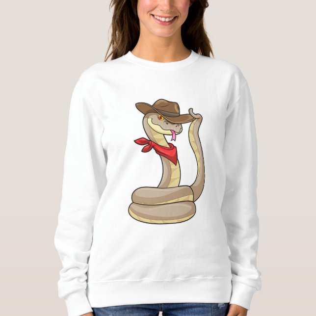 Camiseta Cobra como Cowboy com Scarf (Frente)
