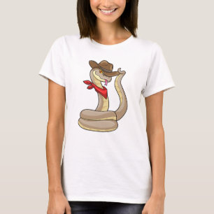 Camiseta Cobra como Cowboy com Scarf