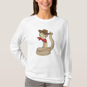 Camiseta Cobra como Cowboy com Scarf