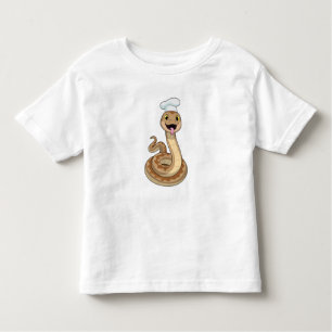 Camiseta Cobra como cozinhar com chapéu de chef