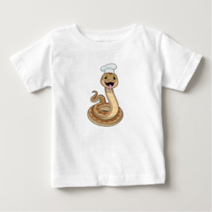 Camiseta Cobra como cozinhar com chapéu de chef