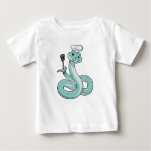 Camiseta Cobra como cozinhar com chapéu de chef