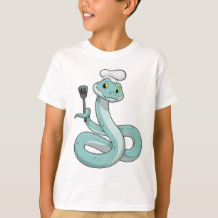 Camiseta Cobra como cozinhar com chapéu de chef