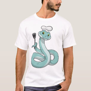 Camiseta Cobra como cozinhar com chapéu de chef