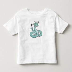 Camiseta Cobra como cozinhar com chapéu de chef
