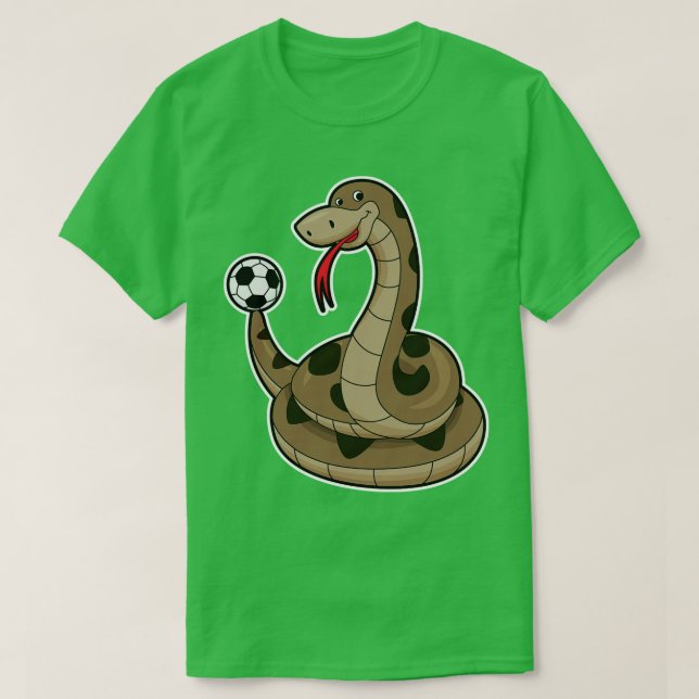 Camiseta Cobra como jogador com bola (Frente do Design)