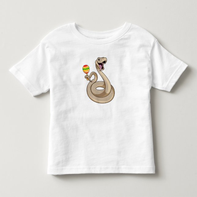 Camiseta Cobra como músico com Maracas (Frente)