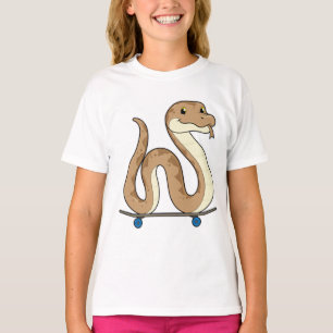 Camiseta Cobra como Patinador com skate