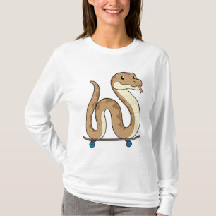 Camiseta Cobra como Patinador com skate
