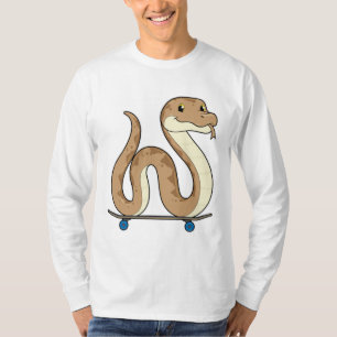 Camiseta Cobra como Patinador com skate