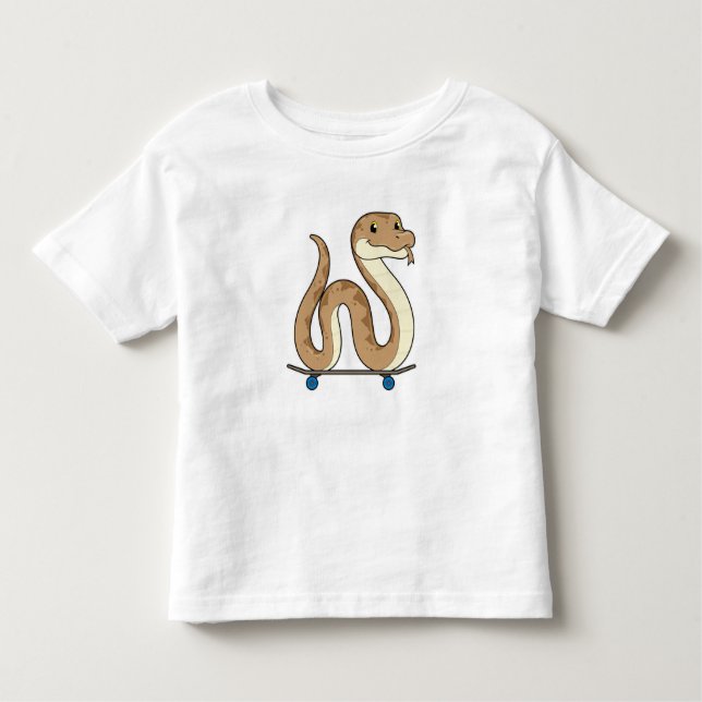 Camiseta Cobra como Patinador com skate (Frente)