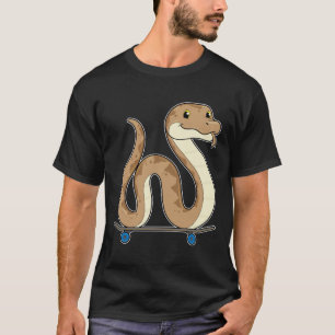 Camiseta Cobra como Patinador com skate