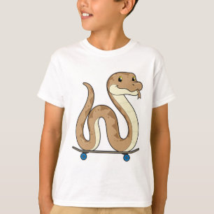 Camiseta Cobra como Patinador com skate