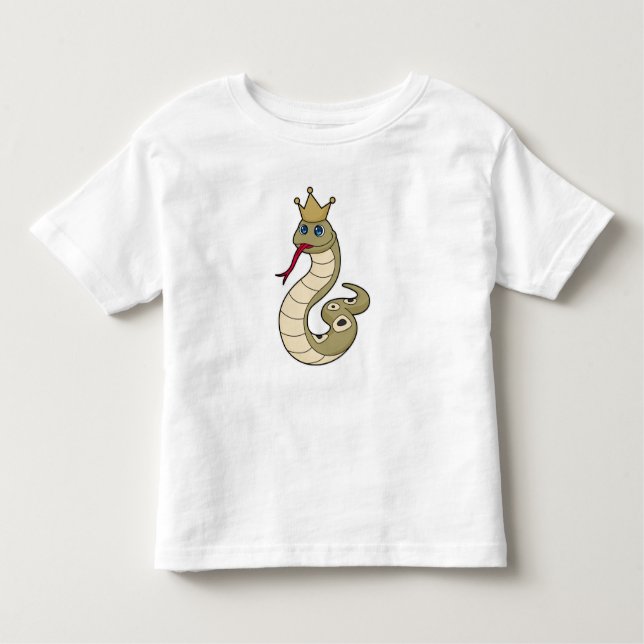 Camiseta Cobra como Rei com Coroa (Frente)