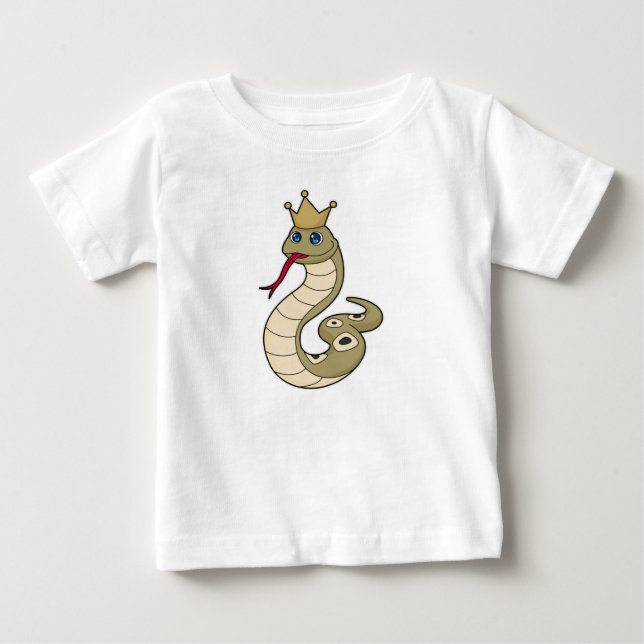 Camiseta Cobra como Rei com Coroa (Frente)