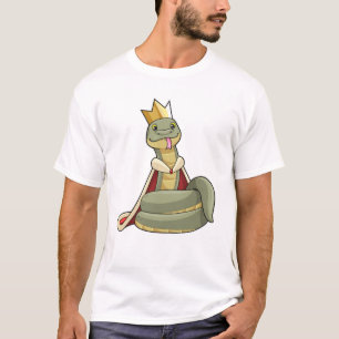 Camiseta Cobra como Rei com Coroa
