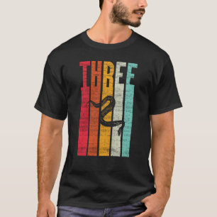 Camiseta cobra de aniversário de 3 anos Phyton Boa Se