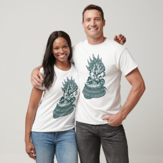 CAMISETA COBRA DE ARTE DO SUL DA ÁSIA