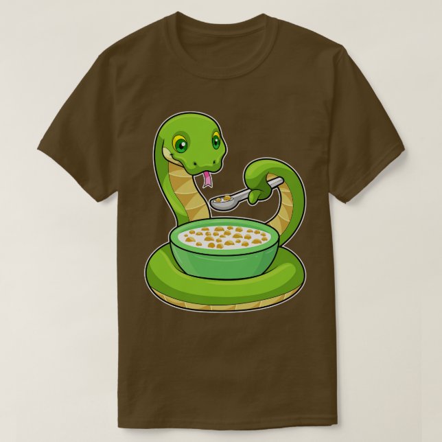 Camiseta Cobra de Comer com Muesli (Frente do Design)