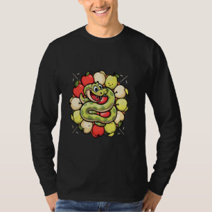 Camiseta Cobra de desenho animado com bela design