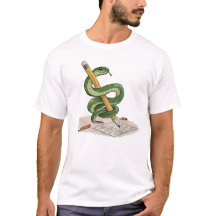 Cobra de Desenho Animado Enrolada em um Lápis – De