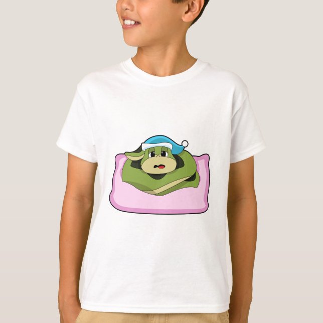 Camiseta Cobra de dormir com o Nightcap (Frente)