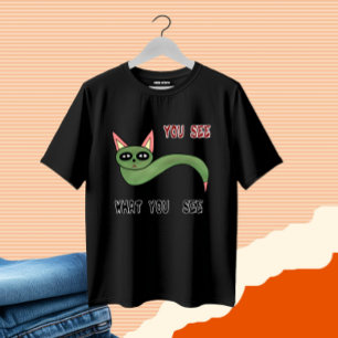 Camiseta Cobra de gato engraçado