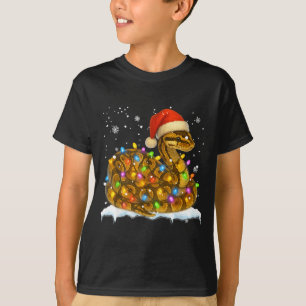 Camiseta Cobra de Milho Fofa Luz de Natal Cobra de Milho En