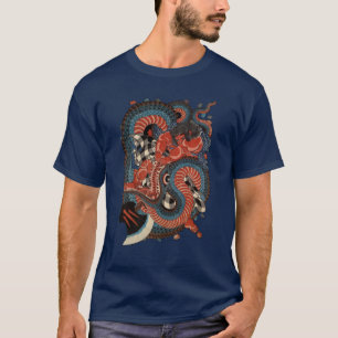 CAMISETA COBRA DE MONSTRO DE LUTA SAMURAI