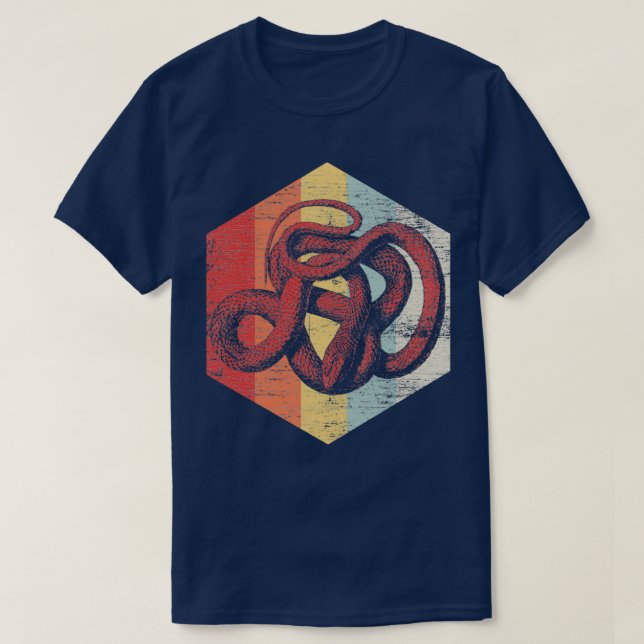 Camiseta Cobra de polígono (Frente do Design)