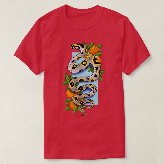 Camiseta Cobra de rato de mandarina (Frente do Design)