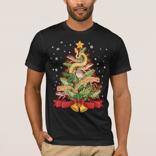 Camiseta Cobra de Sapo Herpetologia do Presente de Natal He (Frente)