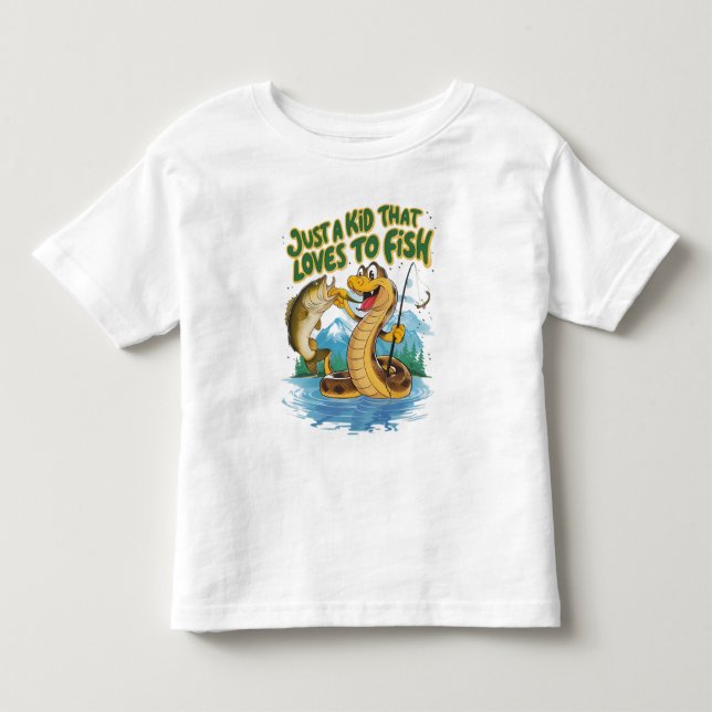 Camiseta Cobra de Whimsical e de Peixe (Frente)