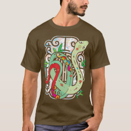 Camiseta Cobra de zodíaco chinês colorido