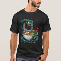 Cobra Divertida Comendo Macarrão Ramen Comida Japo