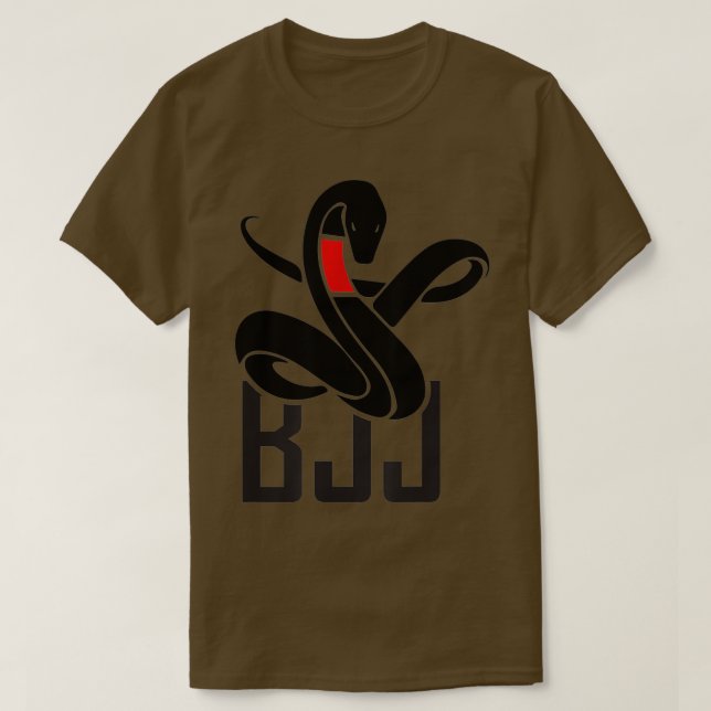 Camiseta Cobra do Jiujitsu Mamba brasileiro por cinturão pr (Frente do Design)