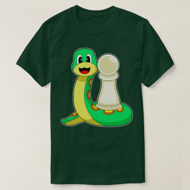 Camiseta Cobra do Peão de Xadrez (Frente do Design)