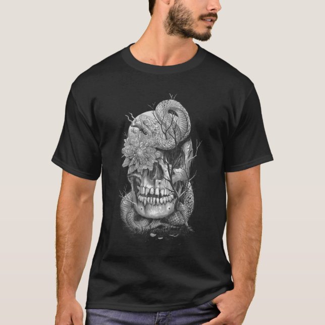 Camiseta Cobra e Caveira (Frente)