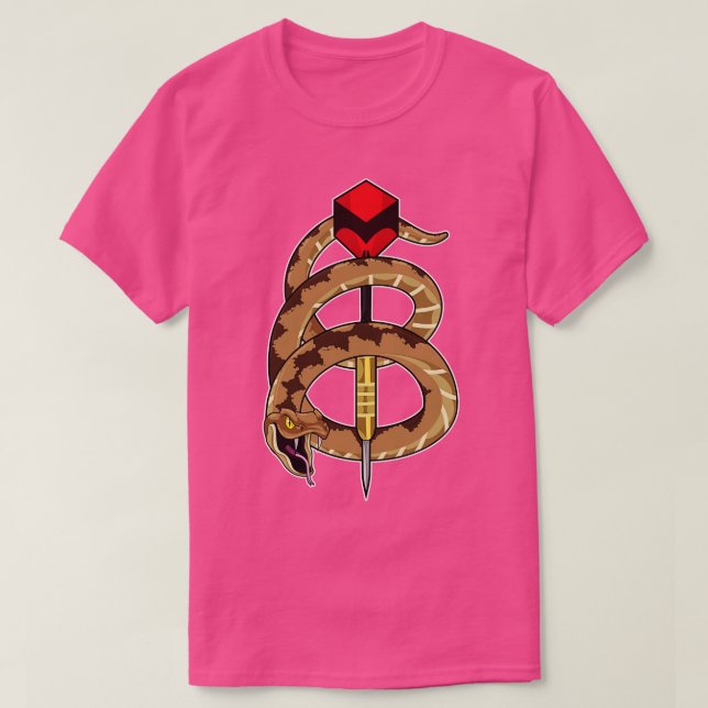 Camiseta Cobra em Dardos com o dardo 1 (Frente do Design)