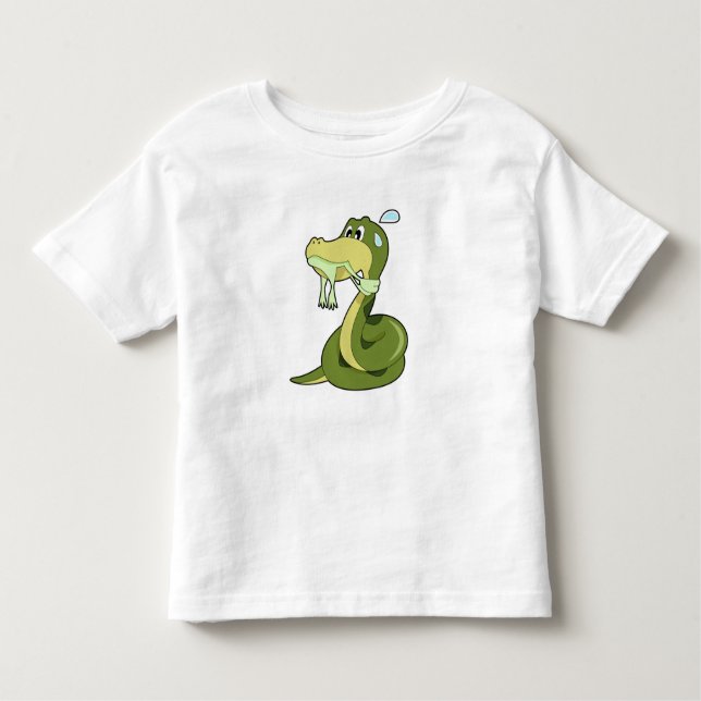 Camiseta Cobra engraçado (Frente)