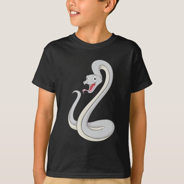 Camiseta Cobra feliz da mamba preta (Frente)