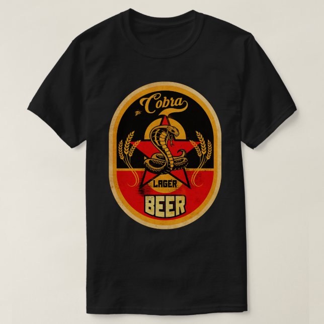 Camiseta Cobra Lager Beer (Frente do Design)