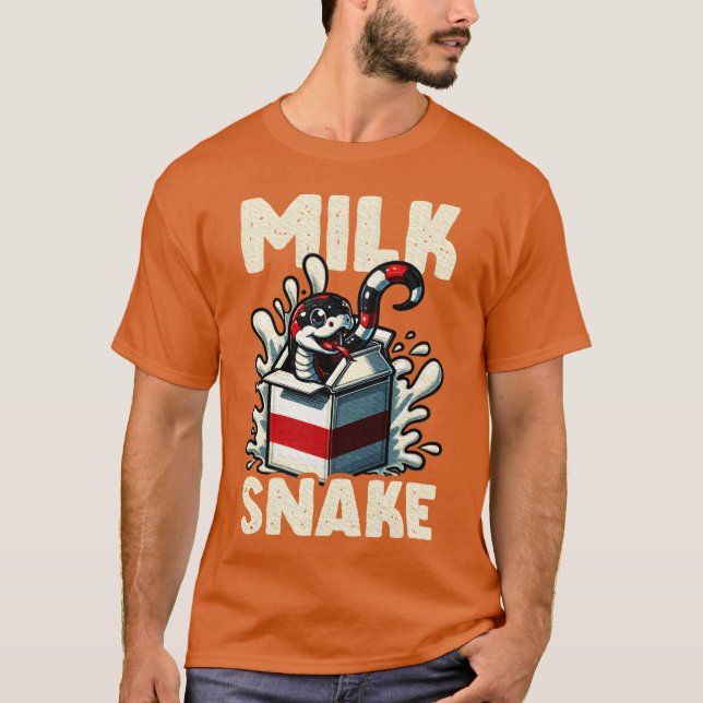 Camiseta Cobra Leite Em Amigos Animais Leite (Frente)